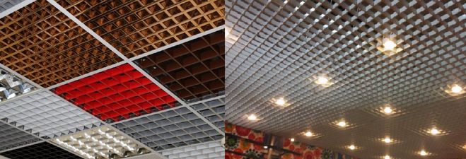 Потолок грильято.