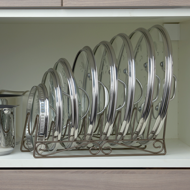 Хранение крышек от кастрюль