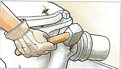 демонтаж унитаза 