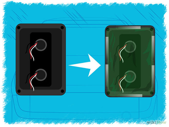 Как затонировать задние фонари?