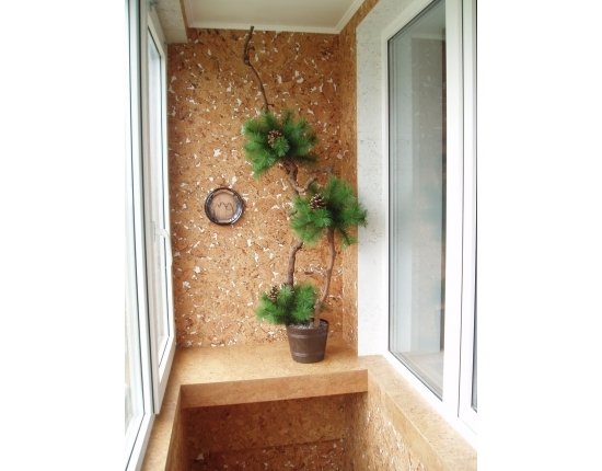 Жидкие обои на лоджии