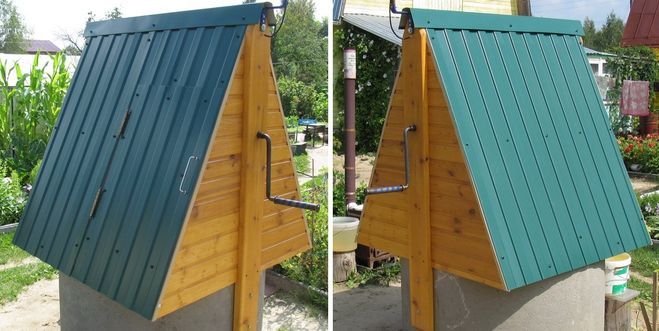 Профиль на оголовке коодца.